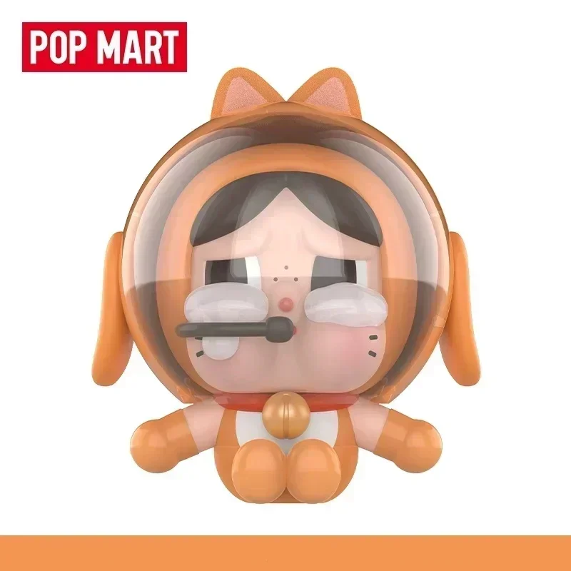 Фото POP MART Crybaby Space Cat Orange Kawaii Аниме-фигурка, коллекционная игрушка-сюрприз в закрытой коробке №1