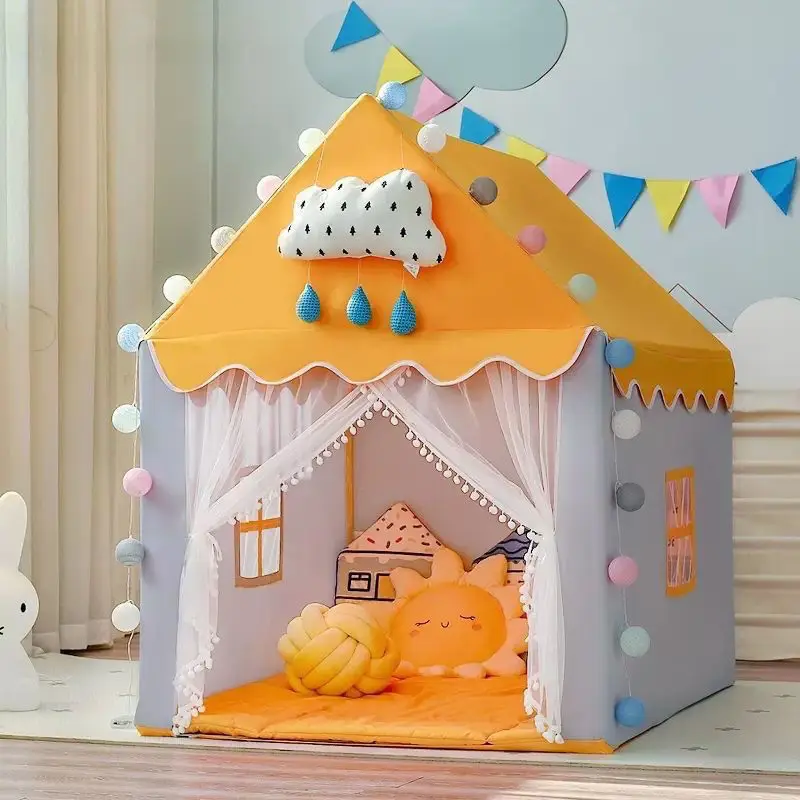 

Children tent indoor game houses small house castle princess bed play toy nets a birthday present