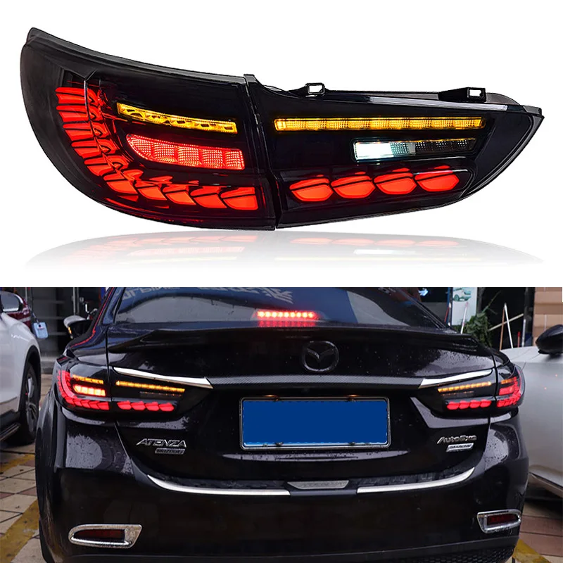 

LED Tail Light Assembly For Mazda 6 2013-2018 Atenza Rear Running Light + Brake + Reverse Lamp +Turn Signal LED Taillight DRL