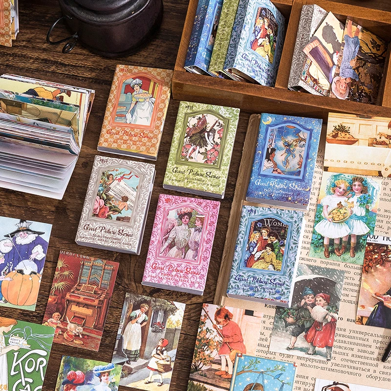 

Этикетки Yoofun Для канцелярские принадлежности в стиле «Ретро», 50 листов, неповторимые узоры, в стиле газет