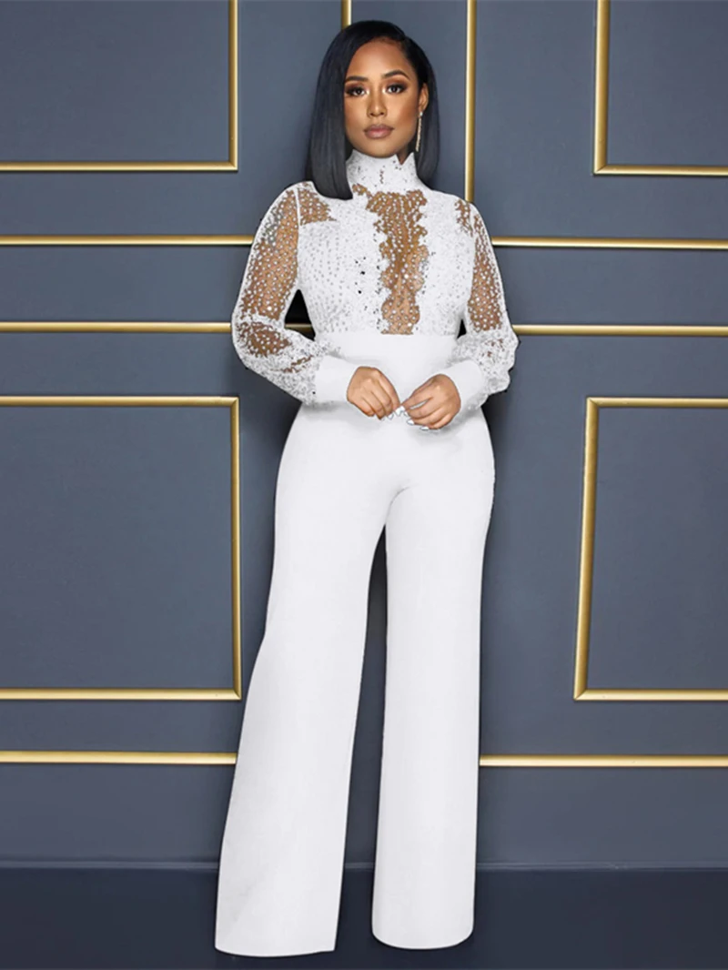 

Женский кружевной комбинезон в стиле пэчворк, весенняя одежда с блестками, соблазнительные длинные комбинезоны с длинным рукавом, комбинезоны, цельный комплект, комбинезоны, наряды