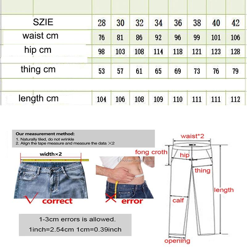 Straight Men Blue Jeans European American Style Popular Denim Pants Hole Brand Trousers Large Size All Season Clothes Wholesale