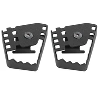 2x rear foot brake lever pedal enlarge extension pad extender for bmw f800gs f700gs r1200gs motorcycle accessories