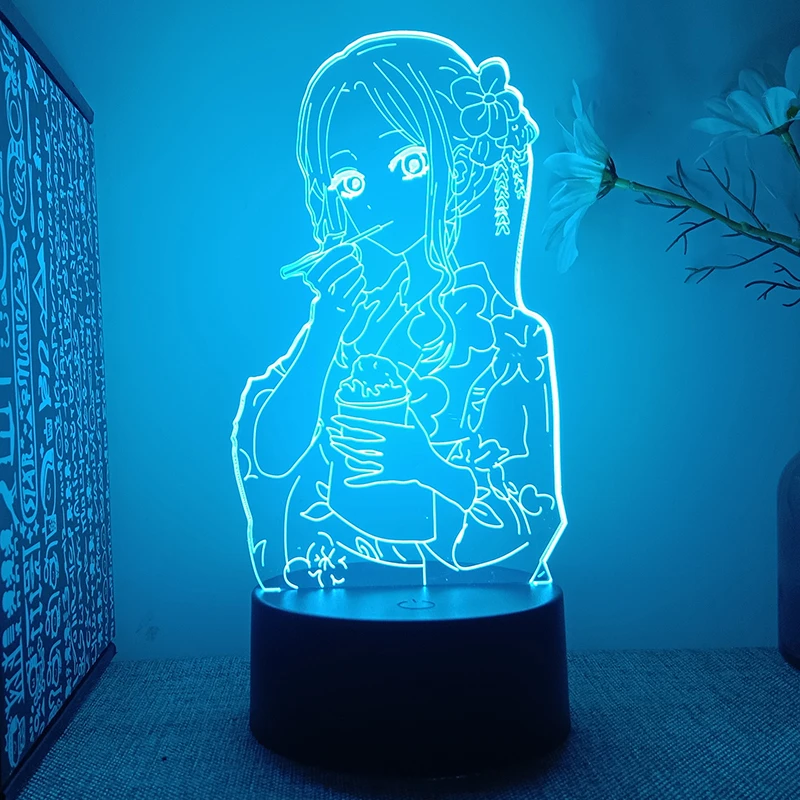 My Dress Up Darling Kitagawa Marin Anime Figure 3d Led Lamp For Bedroom Manga Night Lights Children's Room Decor Birthday Gift