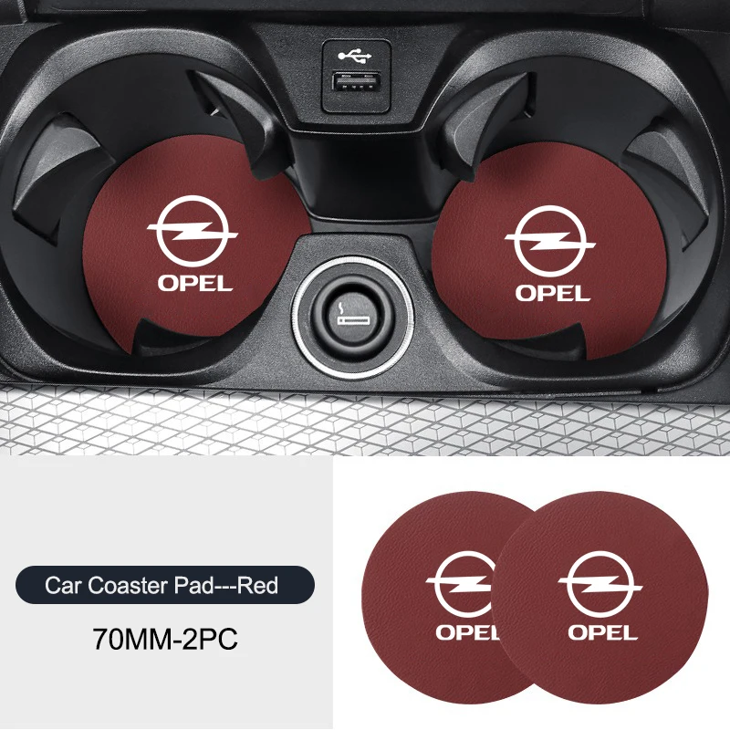 Фото Для Opel Mokka Adam Combo OPC Vauxhall Vectra H G J Antara C Zafira A Vivaro 2 шт. Автомобильный противоскользящий коврик для чашки с водой с логотипом №4