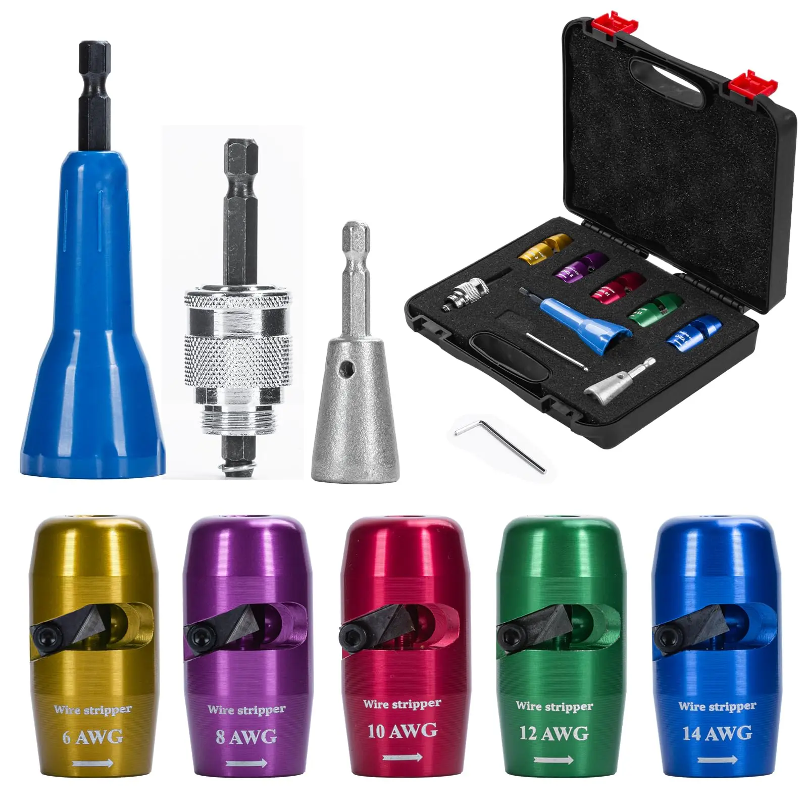 

Набор инструментов для зачистки и скручивания кабеля LUCHSHIY