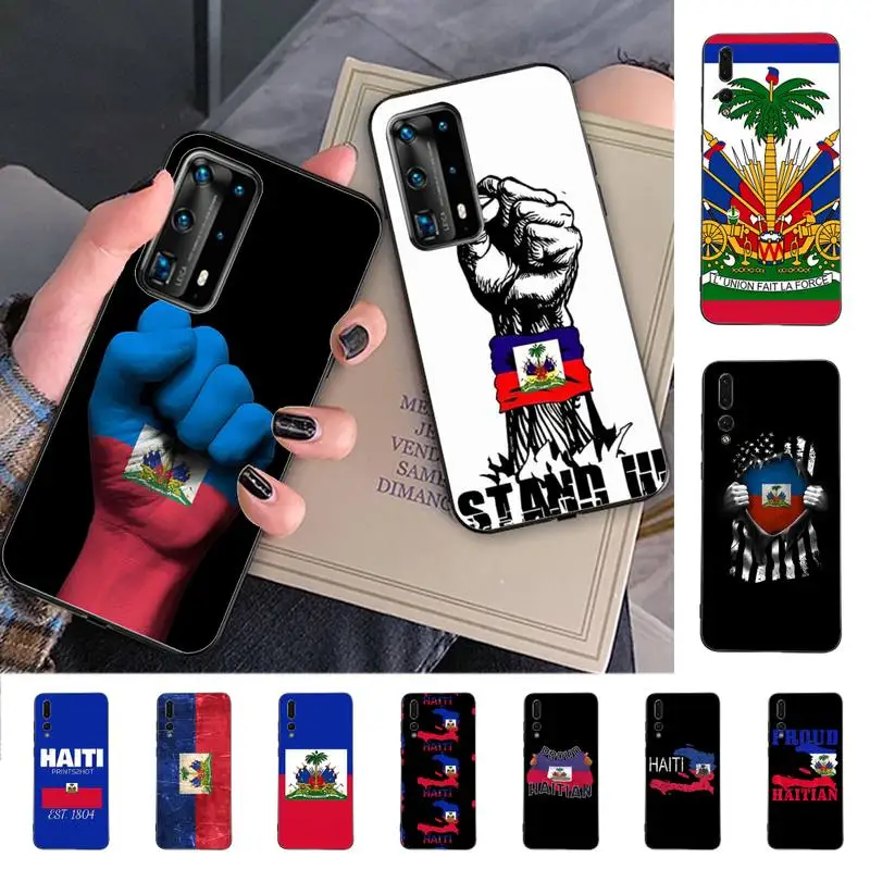 

Haiti Haitian Flag Phone Case for Huawei P30 40 20 10 8 9 lite pro plus Psmart2019