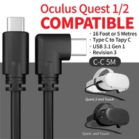 for oculus quest 2 link cable usb 3 1 gen 2 type c data transfer quick charge cable 35meter steam vr type c accessories