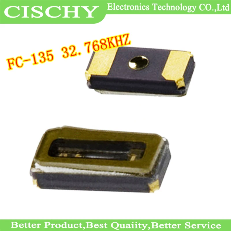 10 шт./лот FC135 32,768 кГц 20ppm пассивный патч кристалл осциллятор 3215 32,768 K 3,2*1,5 мм SMD в наличии