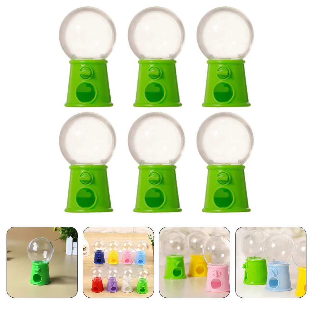 

6 Pcs Candy Dispenser Machine Box Vending Small Gumballs Mini Machines Kids Grabbing Catching Toy Personality