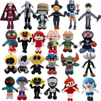 new friday night funkin plush toys hot game spooky month skid and pump sarv ruv garcello soft stuffed dolls children gift
