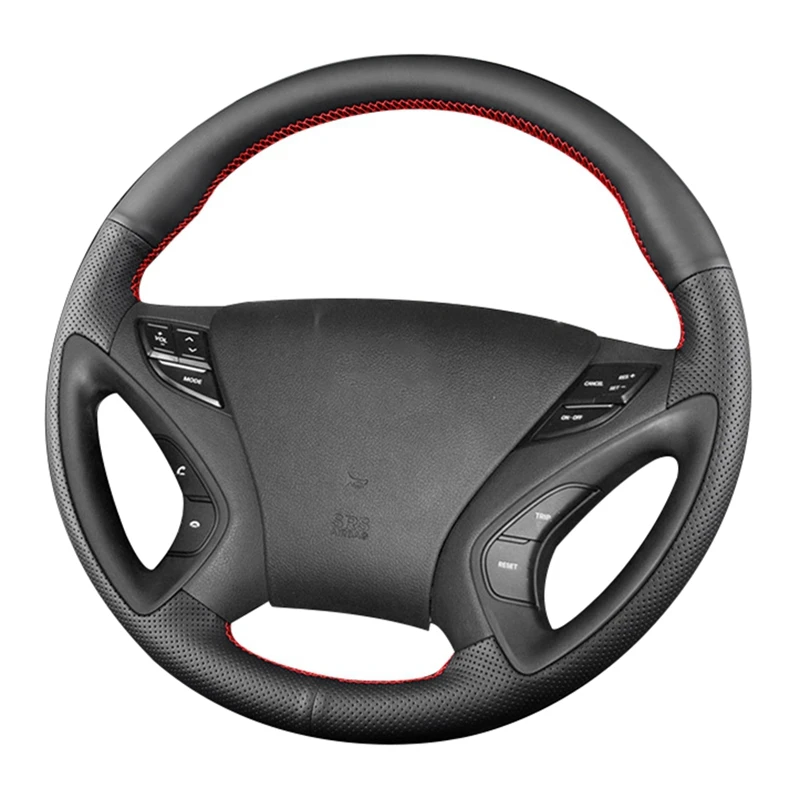 

Ручное шитье, нескользящая черная искусственная кожа, фотосессия для Hyundai Sonata 8 2011 2012 2013 2014, автомобильные аксессуары