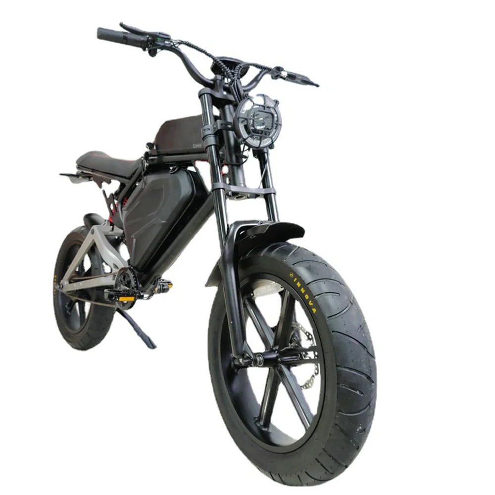 

26 Inches Adult Electric Bicycle Lithium Battery Dual Disc Brakes Aluminium Alloy Comfortable Seat Bold Integrated Tire