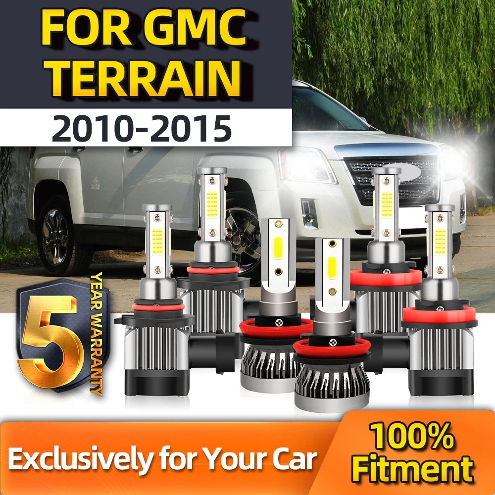 

Crossfox 6x CSP Chips Lamp 9005 High Beam H11 Fog Light H11 Low Beam Plug-N-Play For GMC Terrain 2010 2011 2012 2013 2014 2015