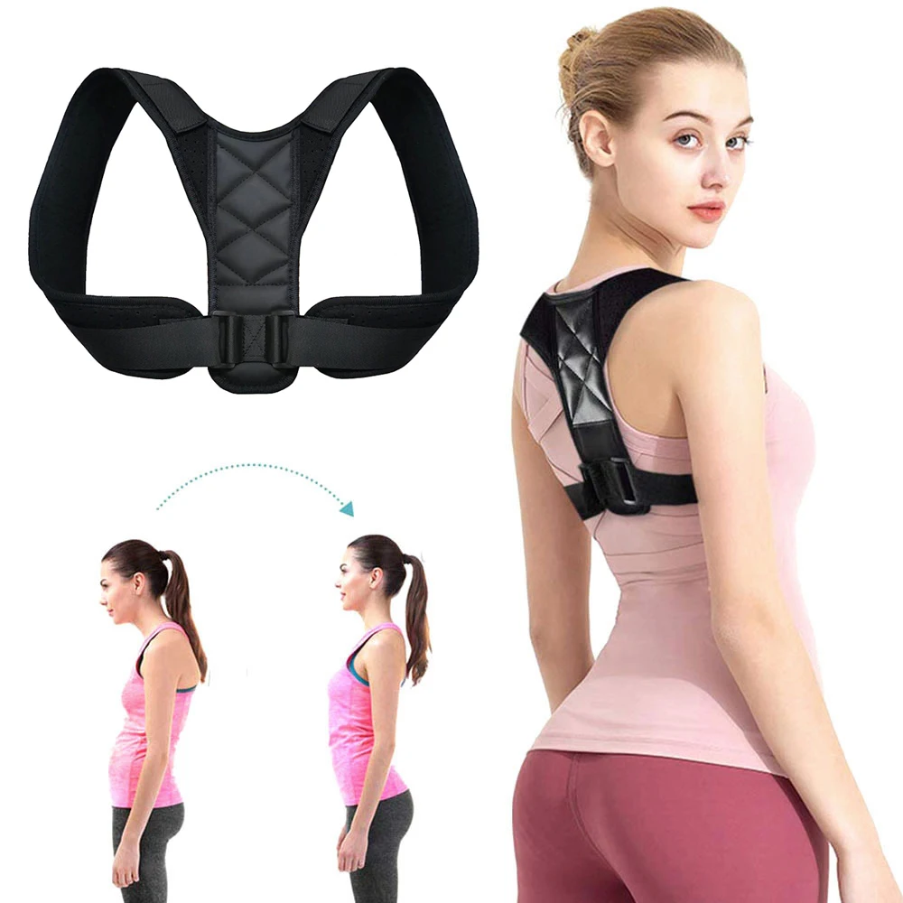 

Adjustable Posture Corrector Clavicle Men Women Children Upper Back Brace Straightener Shoulder Support Belt Correction Workout