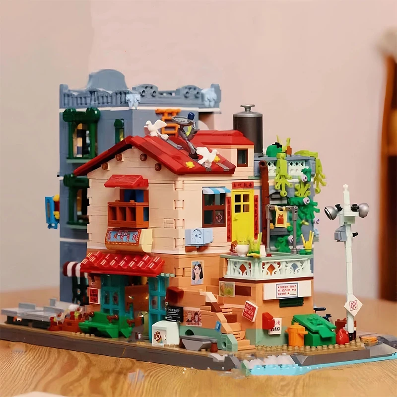 

3209 шт., Детский конструктор «городская улица»