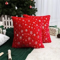 inyahome christmas throw pillow cushion cover featured xmas decorative square accent pillow case home bed room sofa chair couch