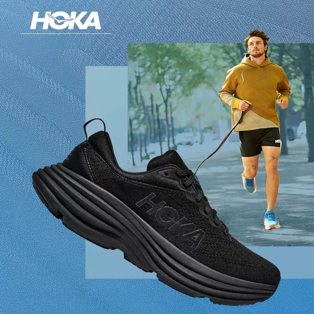 

HOKA Running Shoes Bondi 8 Shock Absorbing Anti Slip Jogging Male Sneakers for Men Outdoor Leisure Road Running Shoes for Women