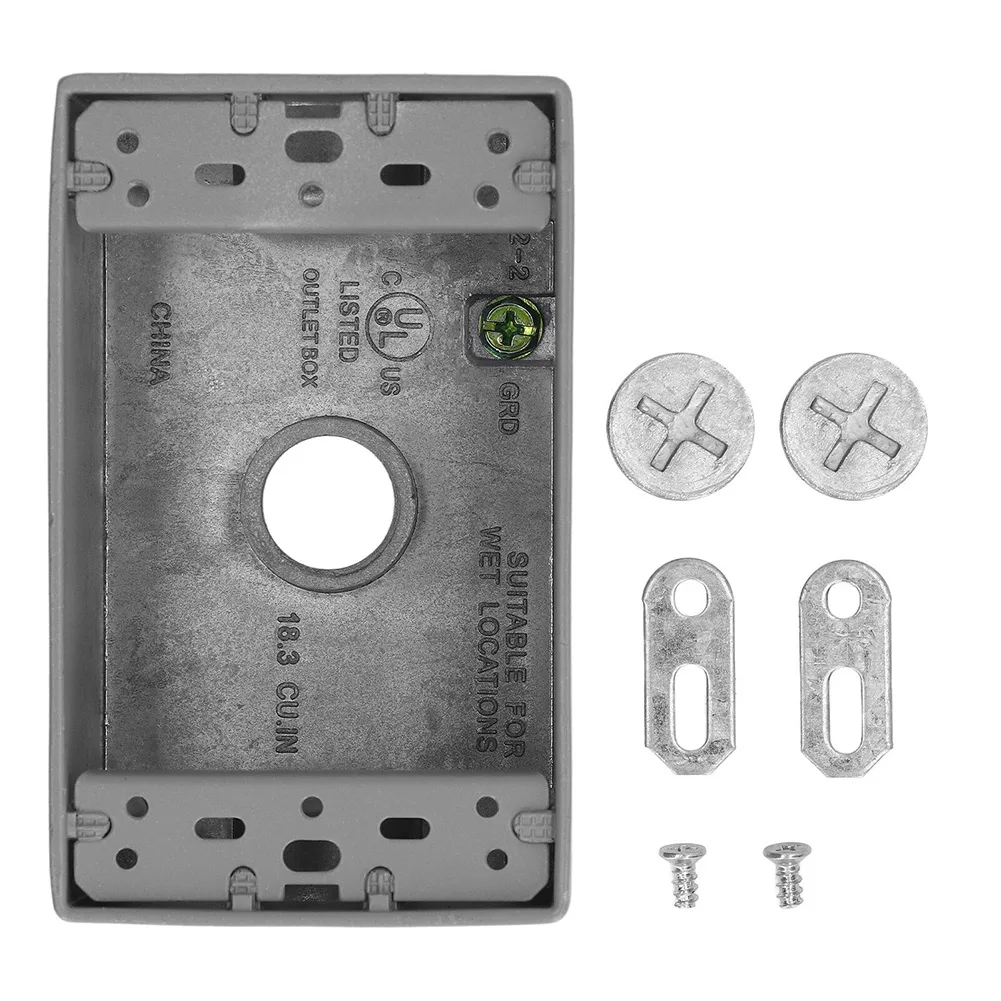 

Outlet Box Kit NEMA 10-50R 14-50R 4.7x2x2.8inch Industrial Power Socket Case Cover Aluminum Alloy Box With Screw Parts