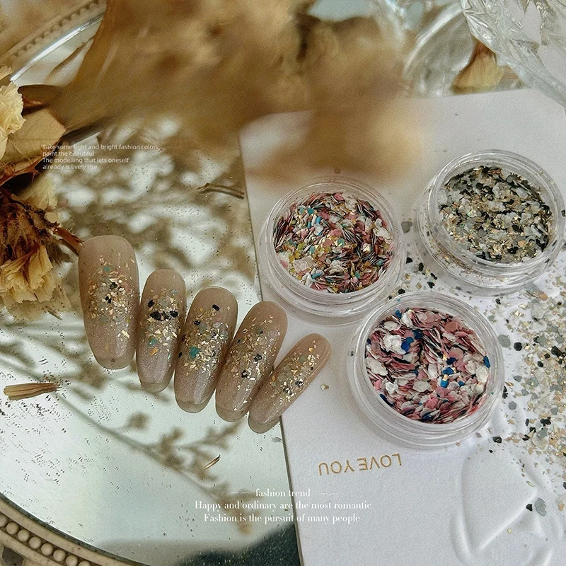 Блеск для ногтей в стиле ретро Nanyang смешанные блестки аксессуары материалы