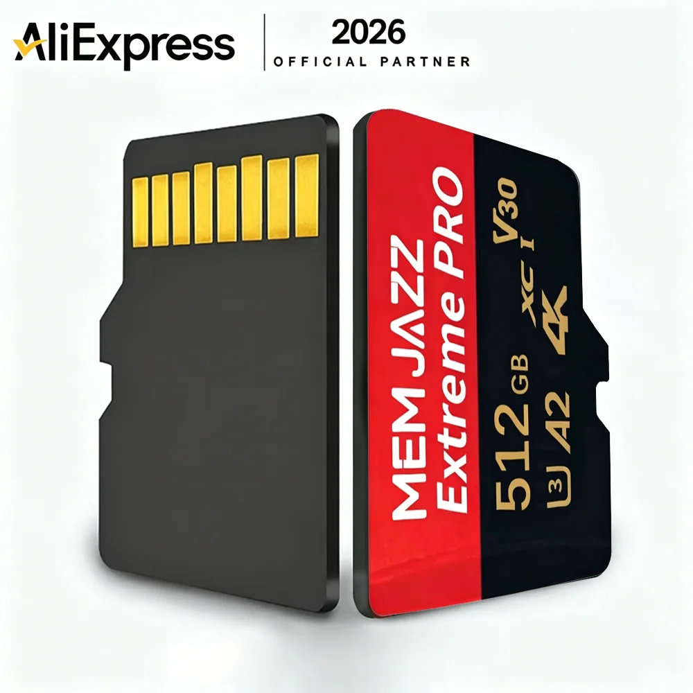 Фото Карта памяти SD высокоскоростная 64 ГБ 128 ГБ 256 ГБ 512 ГБ Micro TF SD U3 V30 A2 Class 10 для смартфонов, хранения файлов, видео 4K №1