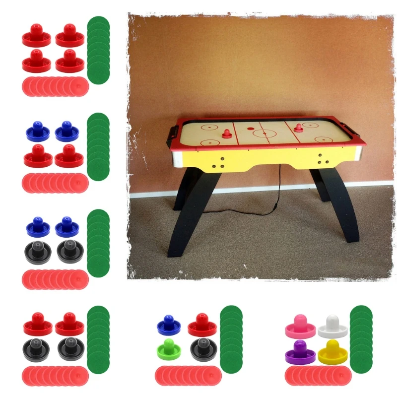 

Air Hockey Pucks Replacements Table Game Hockey Pucks Smooth Table Hockey Accessories Pushers/Pucks/Pads Set