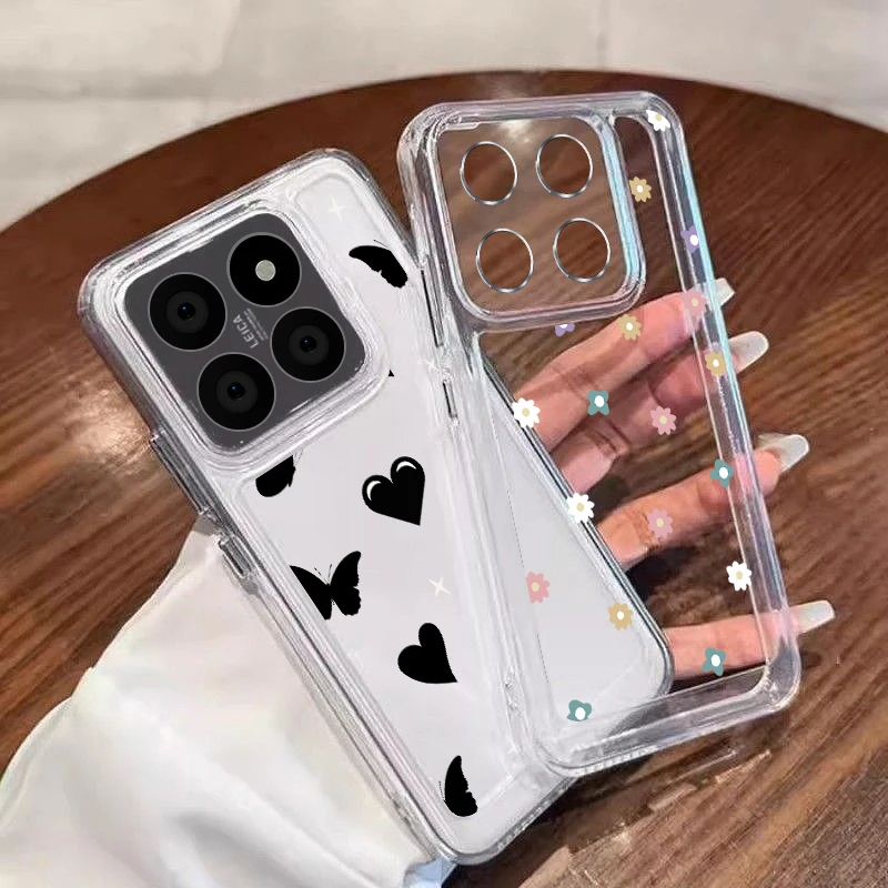 Чехол Colorful Stars Love Hearts для Xiaomi 14T 13T 11T Pro Poco X6 F6 X5 Funda Redmi Note 13 14 12 11 5G силиконовый чехол