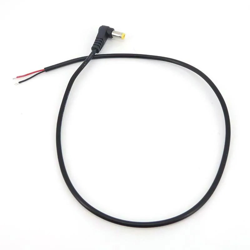 25 см 0 5 м 5x2 1 мм 22AWG прямоугольный 90 градусов штекер питания постоянного тока с