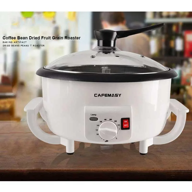 

220v/110v Electric Coffee Bean Baked Roaster Coffee Peanut Beans Baking Stove Popcorn Make Dryer Roasting Machine Grain Drying
