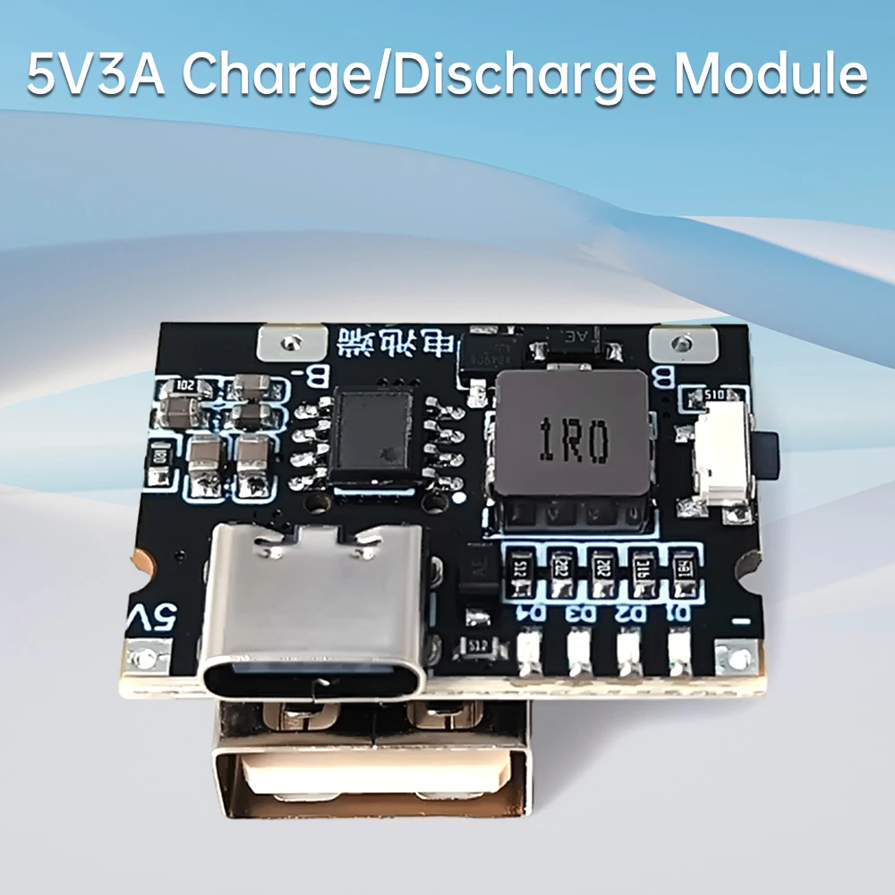 Повышающий преобразователь питания USB Type-C 5 В 3 А модуль защиты литиевых