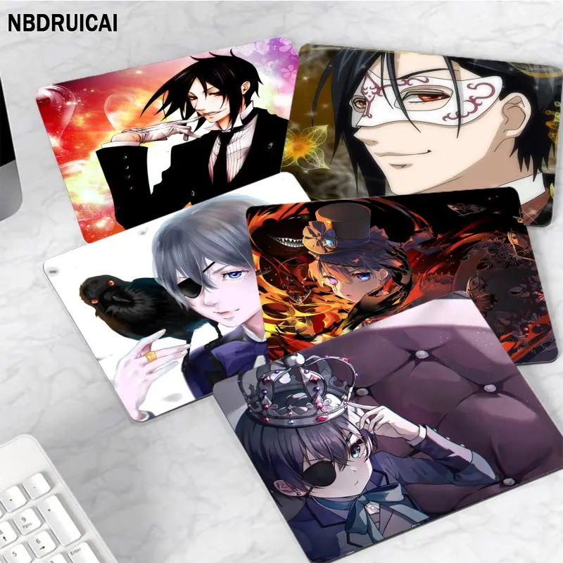 

Black Butler INS Tide Small Gaming Mouse Pad Gamer Desk Mat Keyboard Pad Decoration Mause Pad For Teen Girls Bedroom