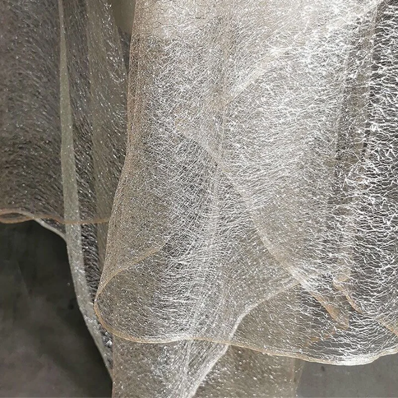 Асимметричная сетчатая ткань дизайн сделай сам для одежды ручной работы