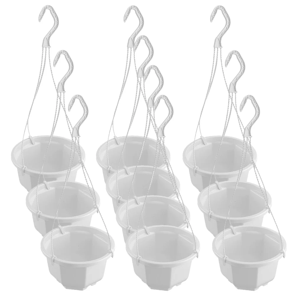 

10 Sets Plants Flower Garden Home Hanging Planters For Indoor Plants for Decorate