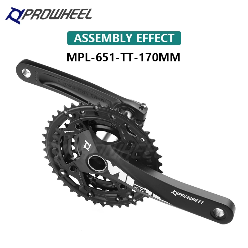 

Горный велосипед PROWHEEL 3x9S/3x10S/3x11S, комплект кривошипников 24/32/42T 3S, полые интегрированные звездочки, детали для велосипеда