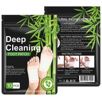 10pcs detox foot patches bamboo charcoal natural detox foot care tool cleanse body toxins relieve foot pain slim body pads