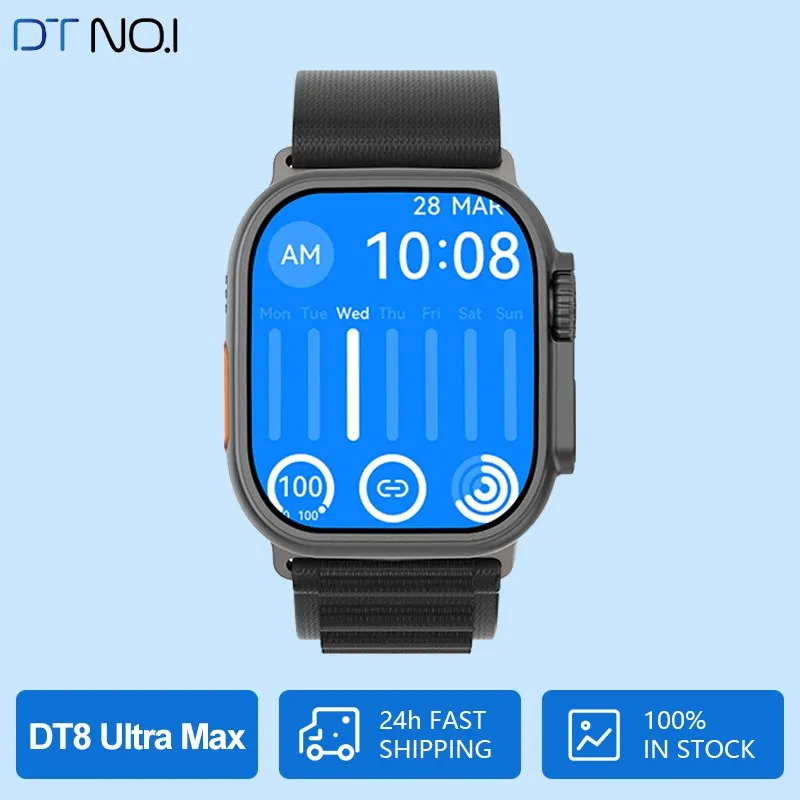 

DT NO.1 DT8 Ultra Max Smart Watch Compass 49MM Series 8 NFC GPS Tracker Siri Game Bluetooth Call Air Pressure iwo Smartwatch