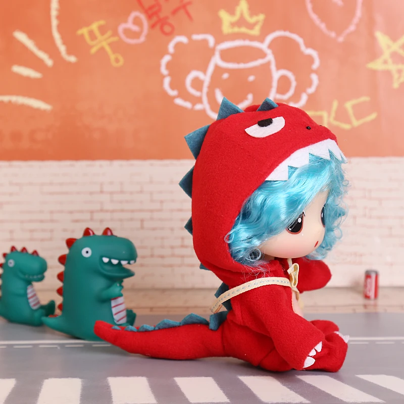 Кукла ddung маленькая одежда в виде динозавра 18 см |