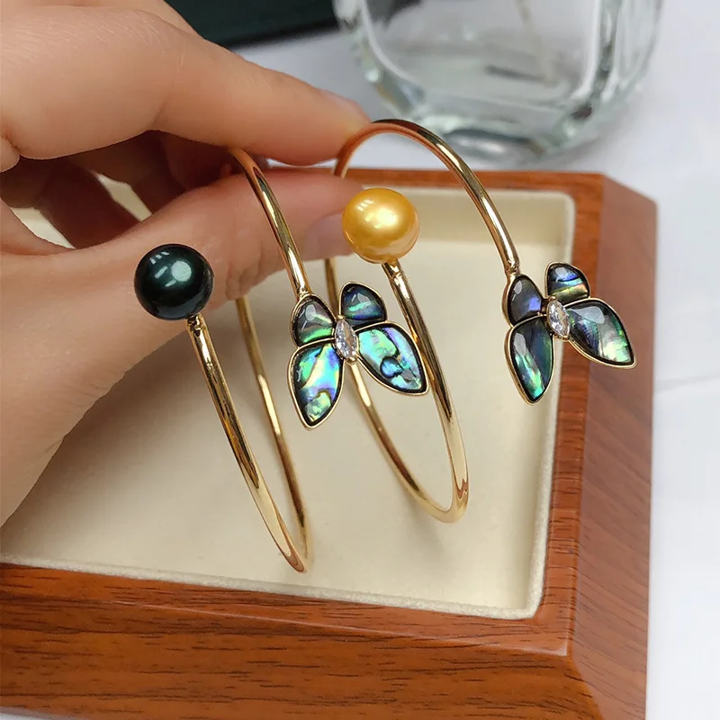 

Freshwater pearl Abalone shell bracelet fashion simple jewelry multi-color gift handmade jewelry wholesale