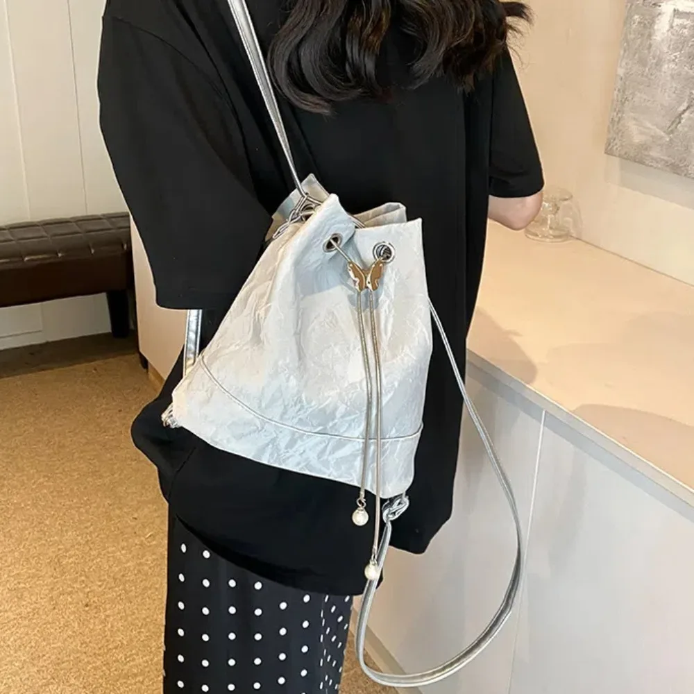 Мятная Мамбо зеленая сумка-ведро декор в виде бабочки однотонный рюкзак из