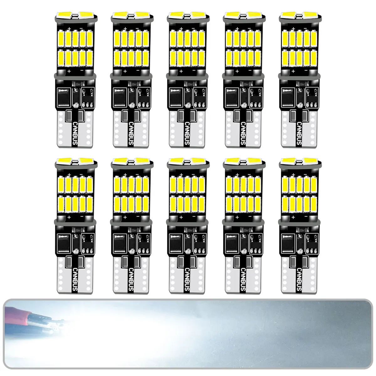 

Светодиодные Лампы 4014 26SMD Super Bright 12V T10 Для Автомобиля, Без Мерцания, Совместимые С Canbus, W5W WY5W 192 194 168
