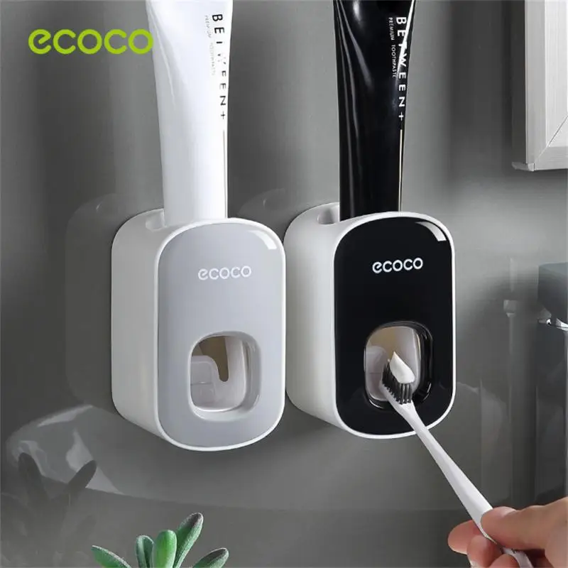 

Automatic Toothpaste Dispenser Squeezers Toothpaste Tooth Dust-proof Toothbrush Holder Wall Mount Stand Bathroom Accessories Set