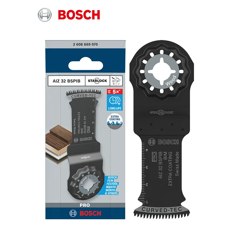 Фото Аксессуары Bosch Starlock Professional Aiz 32 Bspib Пильное полотно для вставки твердой древесины 32X50 мм №1