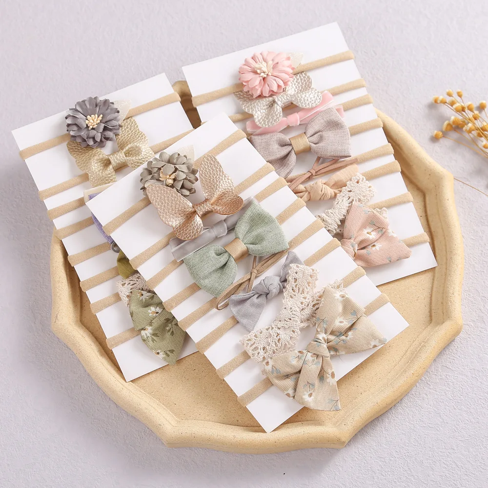 

Free Shipping 8pcs/set Hot Sale Big Flower Headwrap Baby Headbands Large Bow Headbands Baby Hair Bow Headband WLY121