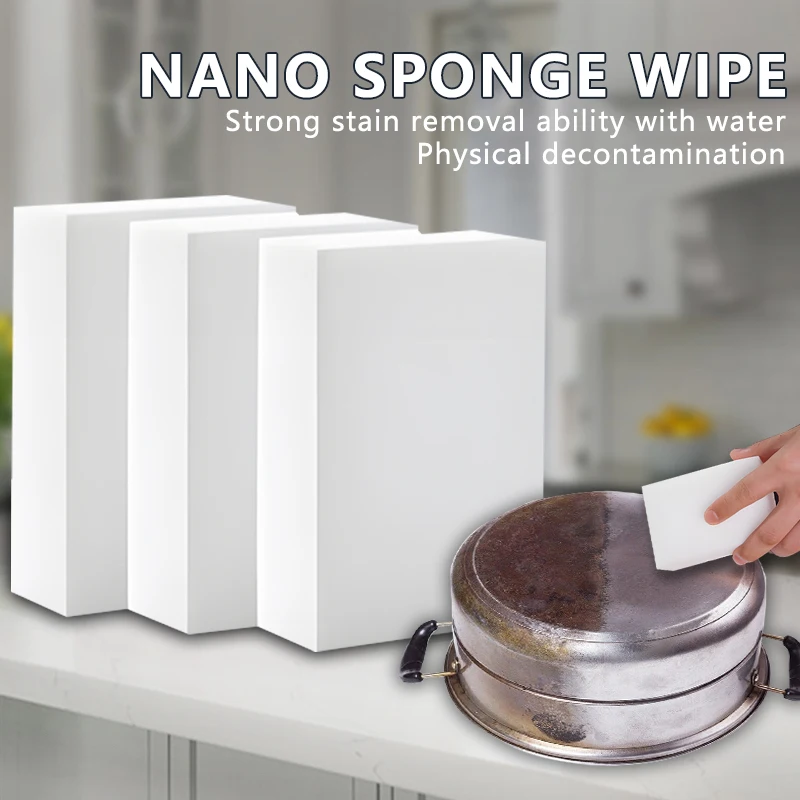 

30/50 PCS Melamine Sponge Magic Sponge Cleaning Dishwashing for Kitchen Bathroom Reusable Nano Dishes Wash Tools