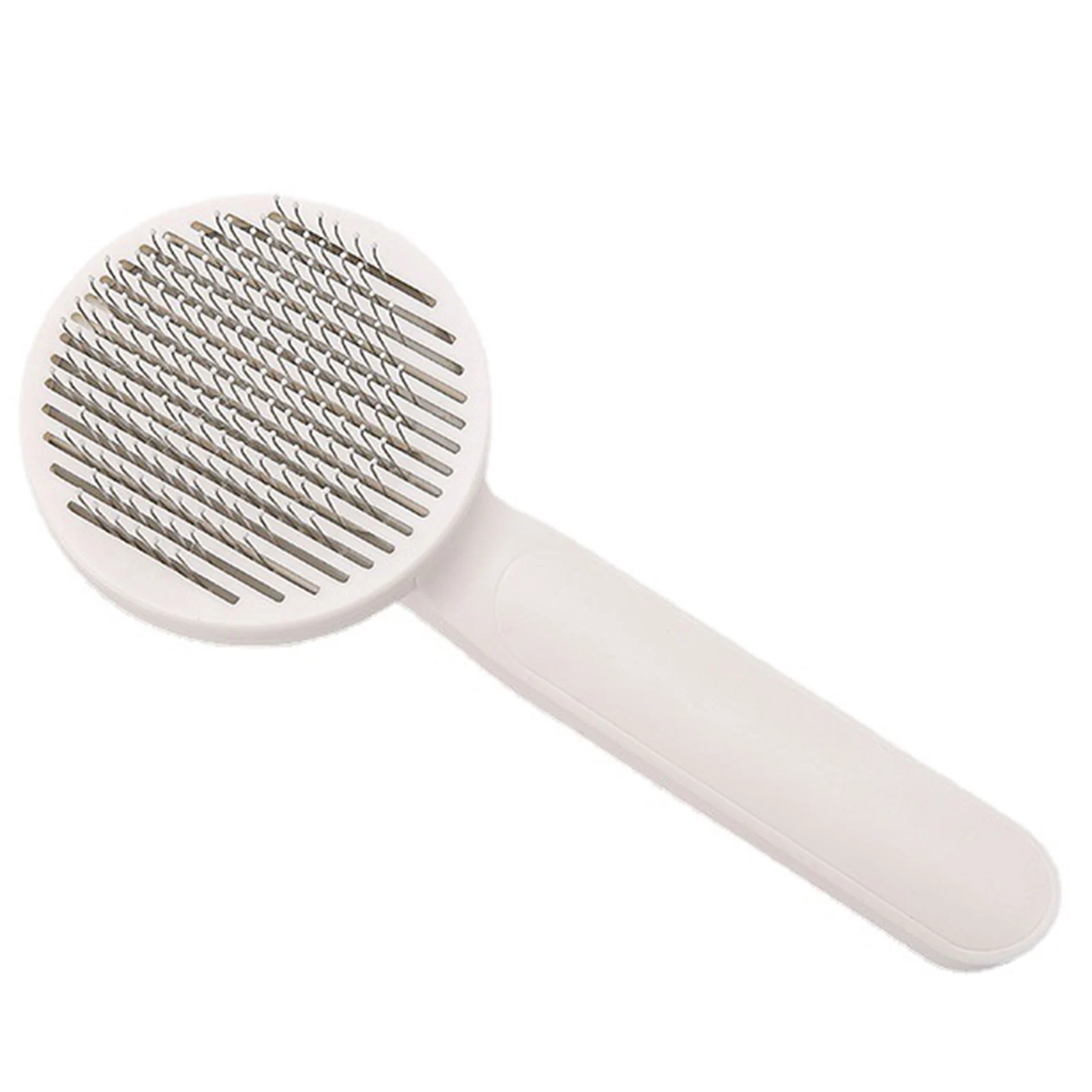 

New Pet Brush Self Cleaning Slicker Comb Removes Tangles Easy to Clean Ergonomic Brush for Kitten Massage Removes Loose Fur