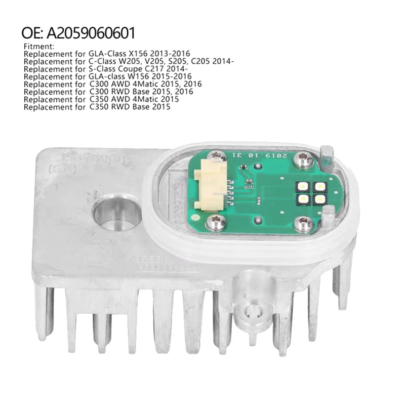 2шт 1305715284 Источник света модуля дневного хода DRL для Mercedes C S Class W205 W156 W217 A 2059060601
