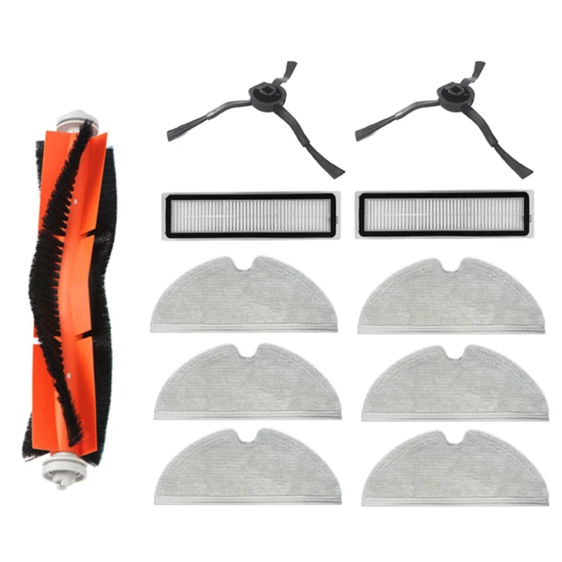 

11Pcs For Xiaomi Dream D9 / Bot L10 Pro L10 Vacuum Cleaner Accessories Side Brush Filter Mop Main Brush Replacement Part