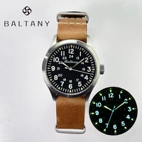 baltany homage men watch pilot hml h704 black dial mechanical japan nh35 automatic sports military retro waterproof wristwatches