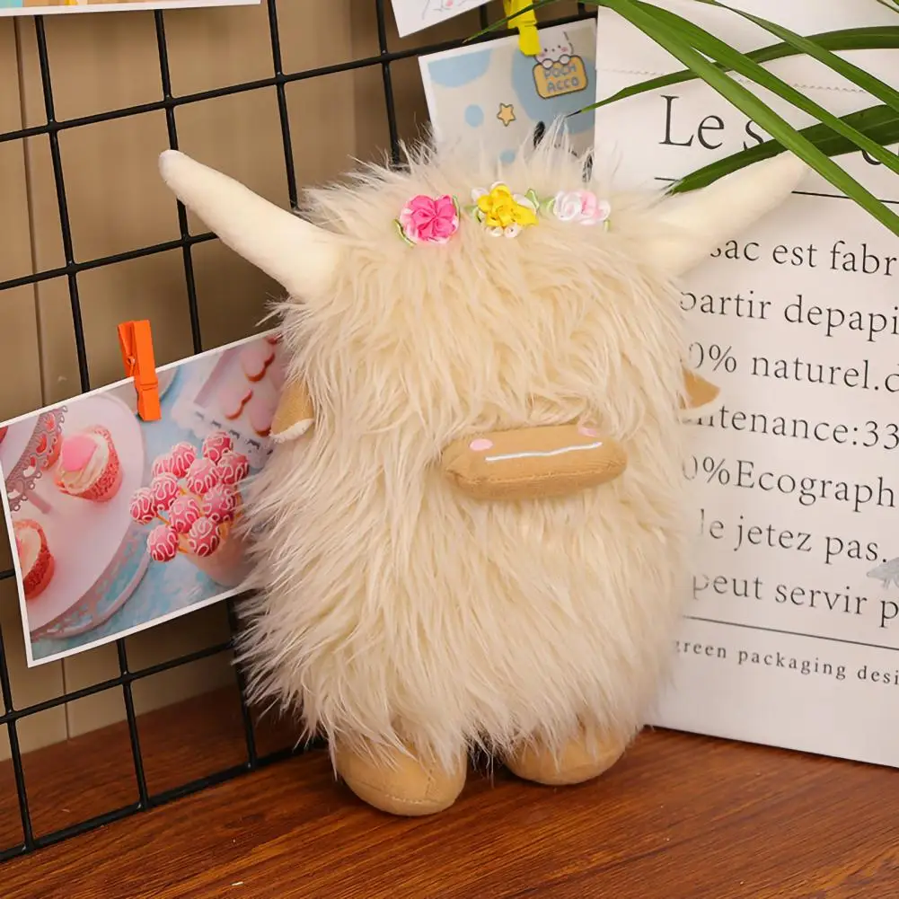 

Lovely Highland Cow Plush Toy Stuffed Animal Doll Highland Cow Plush Toy Cozy Touch Decoration