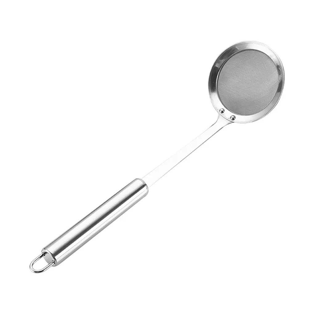 

Multi-functional Filter Spoon Stainless Steel Fine Mesh Wire Oil Skimmer Strainer Fried Food Net Kitchen Gadgets Cook Tools